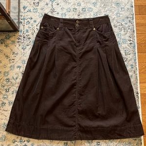 Michael Michael Kors Brown Corduroy Skirt Size 4